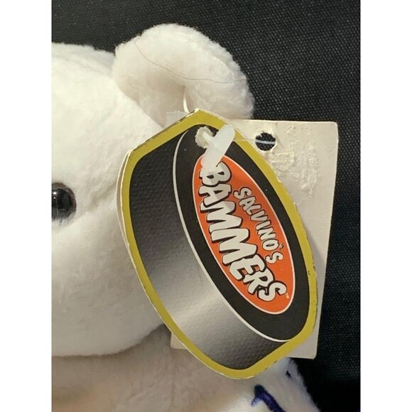 Salvinos Bammers Mark Messier #11 NHL Hockey Plush Bear With Tags 1999 White 9" - Picture 5 of 8